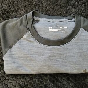 Under Armour Gray and Black HeatGear Shirt